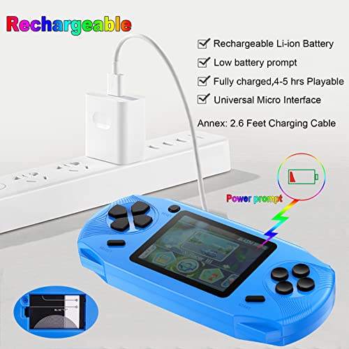 16 Bit Handheld Retro Video Game Player with 3.0'' Screen, Yellow K879