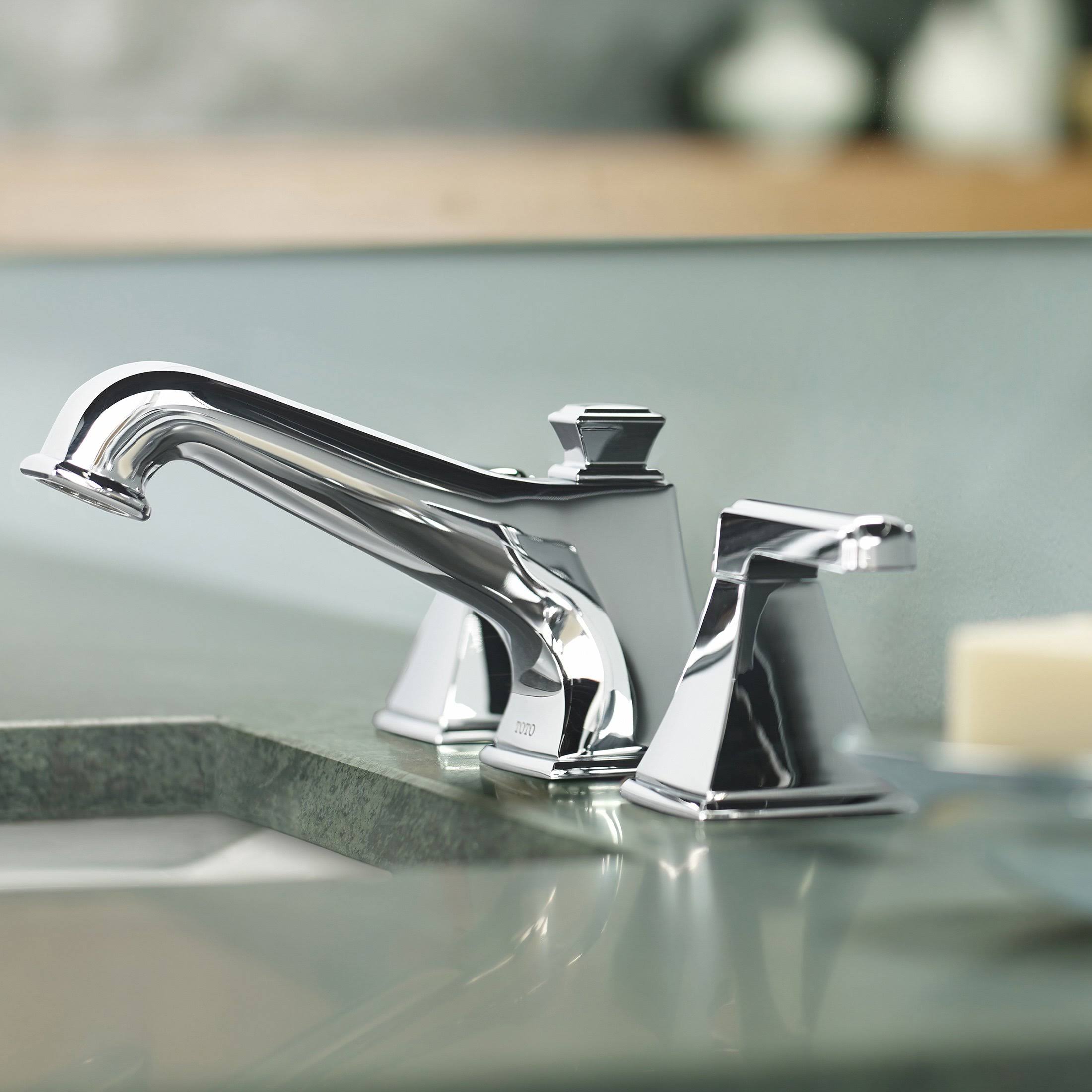Toto TL221DD12 Connelly Widespread Bathroom Faucet, Polished Chrome K135