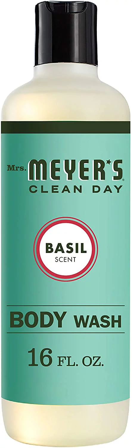 Basil Scented Body Wash with Essential Oils, 16 Fl Oz, 6 Bottles O5750