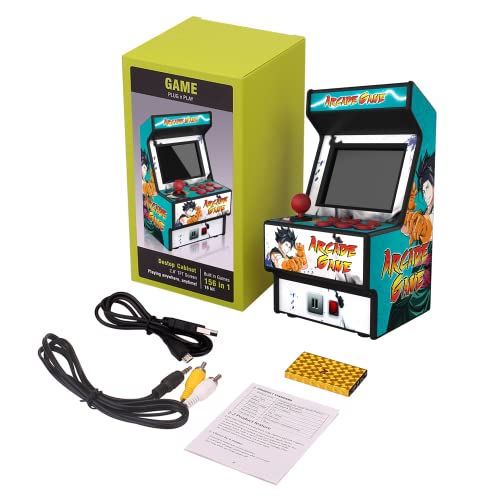 Mini Arcade Machine, Retro Handheld Console with 156 Classic Games C832