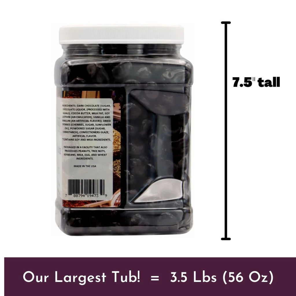 WinCrest Dark Chocolate Covered Cherries 3.5 Lb Tub N41174