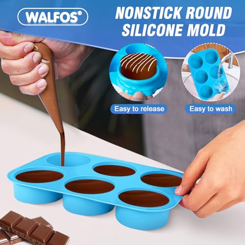 Silicone Mold for Baking, Half Sphere Chocolate Cake Jelly Mold (2 Packs) L40364