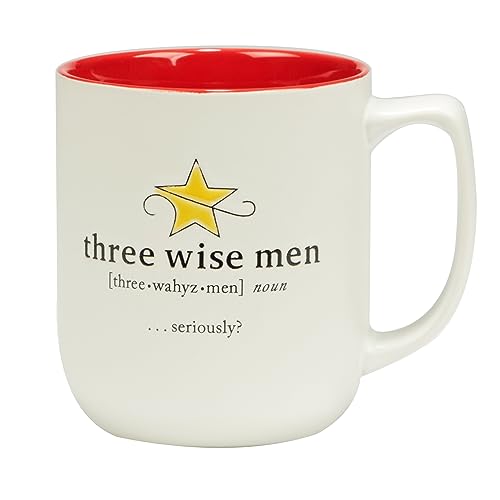 Certified International Christmas Fun Red Sayings 16 oz. Mugs, Set of 6 N62947