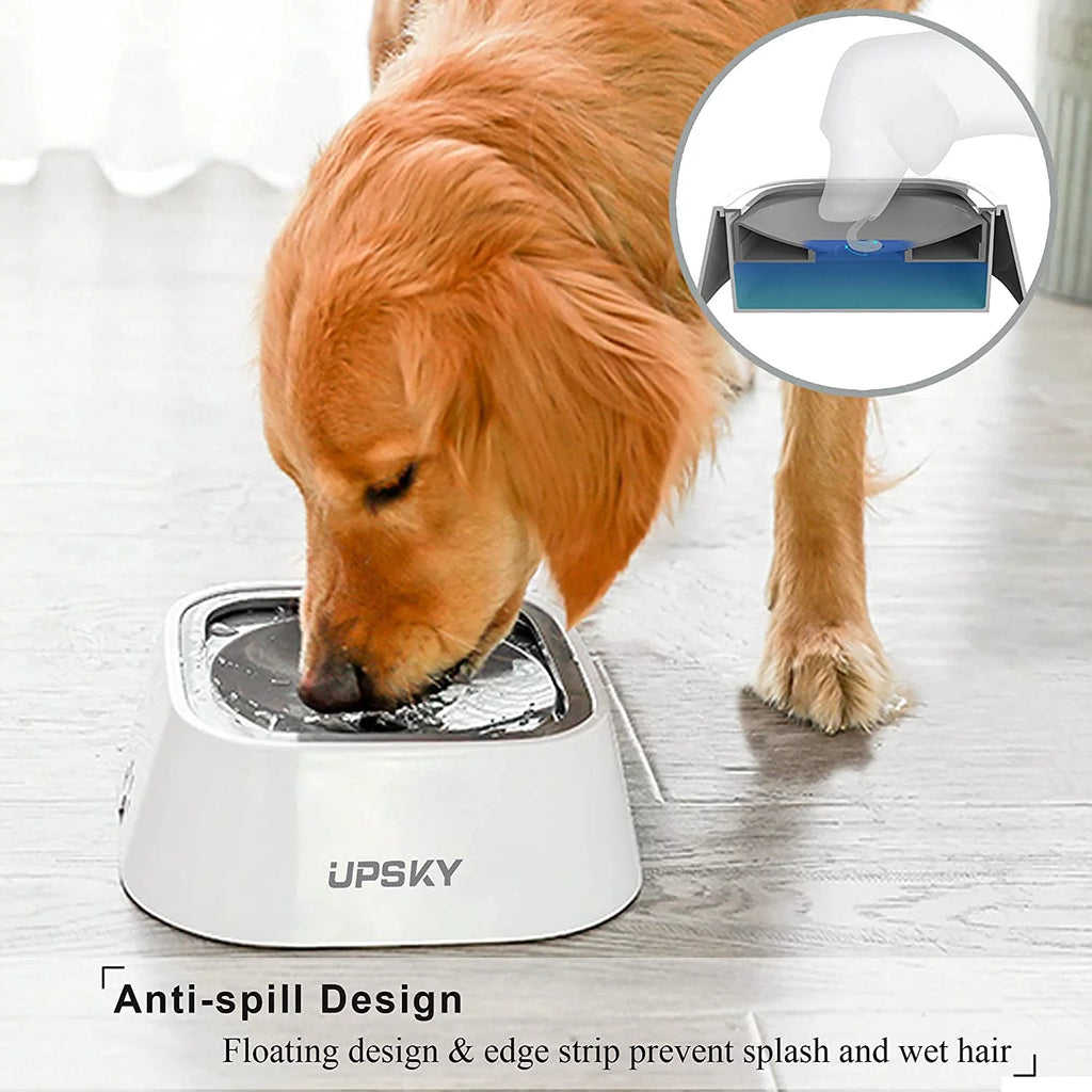 No Spill Dog Water Bowl 35oz for Dogs and Cats W468031