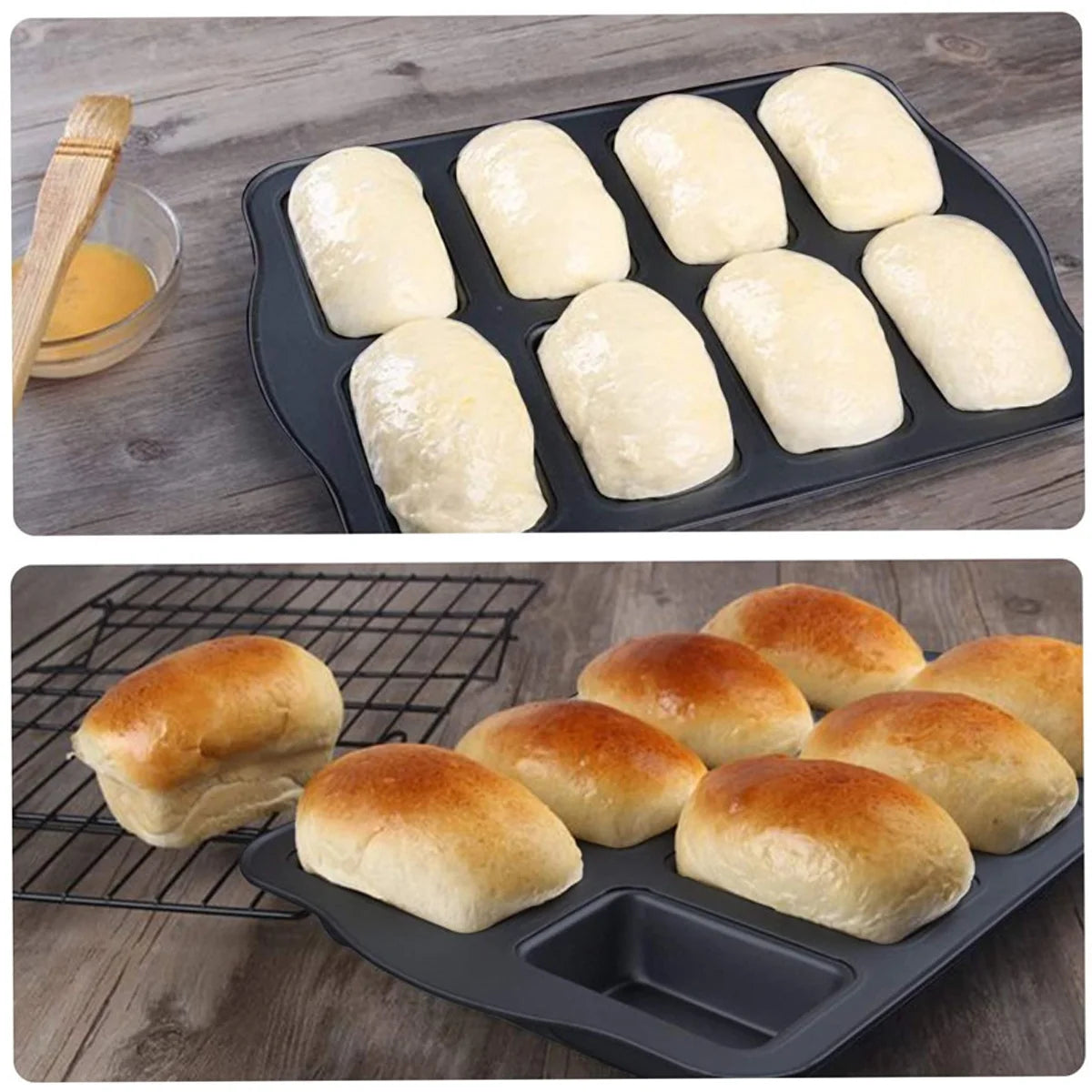 Mini Loaf Pan Non-Stick Heavy Duty for Baking B85598