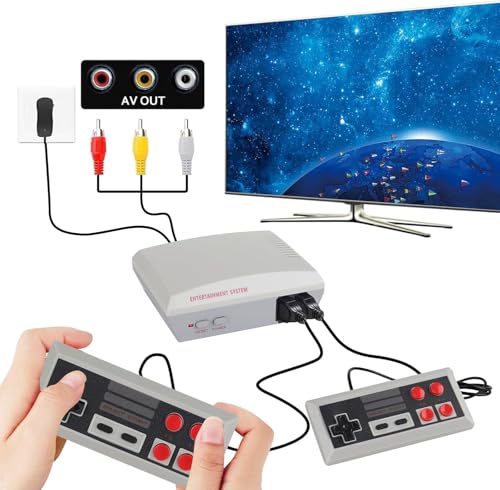 Retro TV Game Console with 300+ Classic Games and 2 Controllers P62376