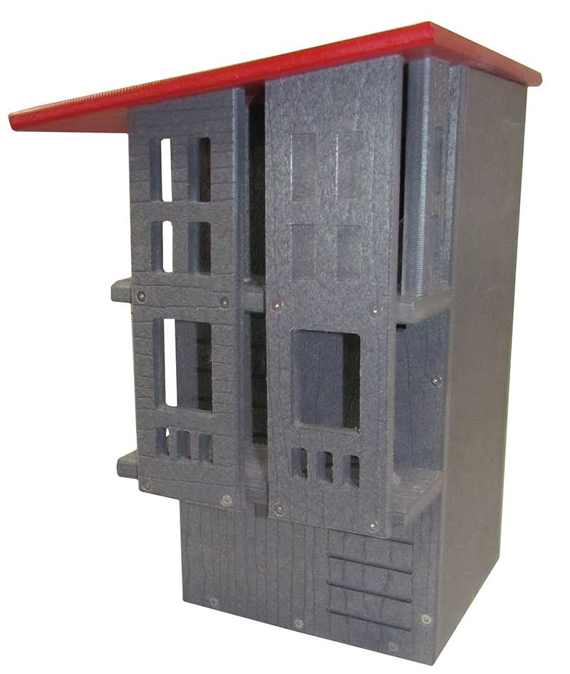 JCS Wildlife Ultimate Squirrel House Nesting Box Gray/Cardinal Red R644752