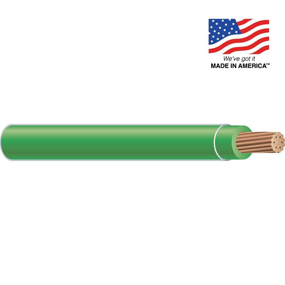 Southwire THHN Building Wire 10 AWG Green 500ft E236121