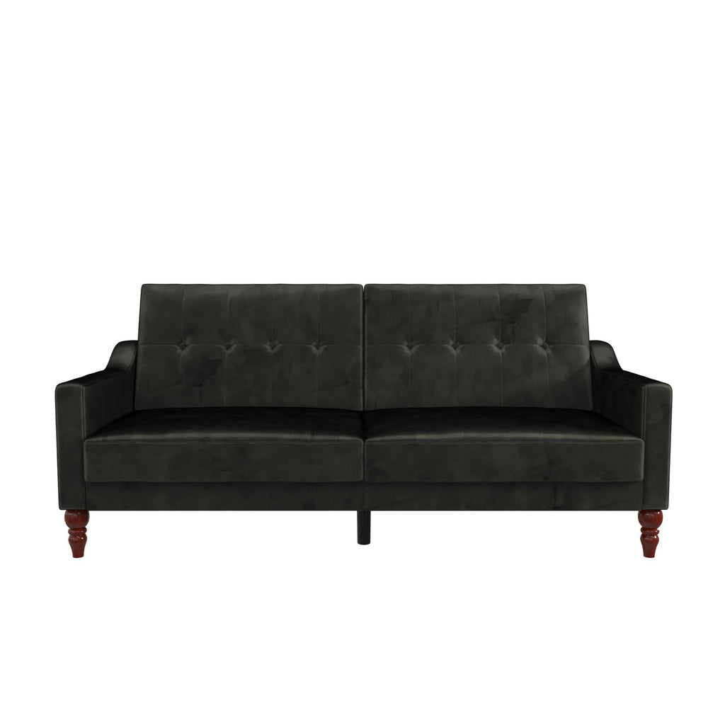 Novogratz Beatrice Coil Futon Convertible Sofa Bed Couch - Mustard E9732