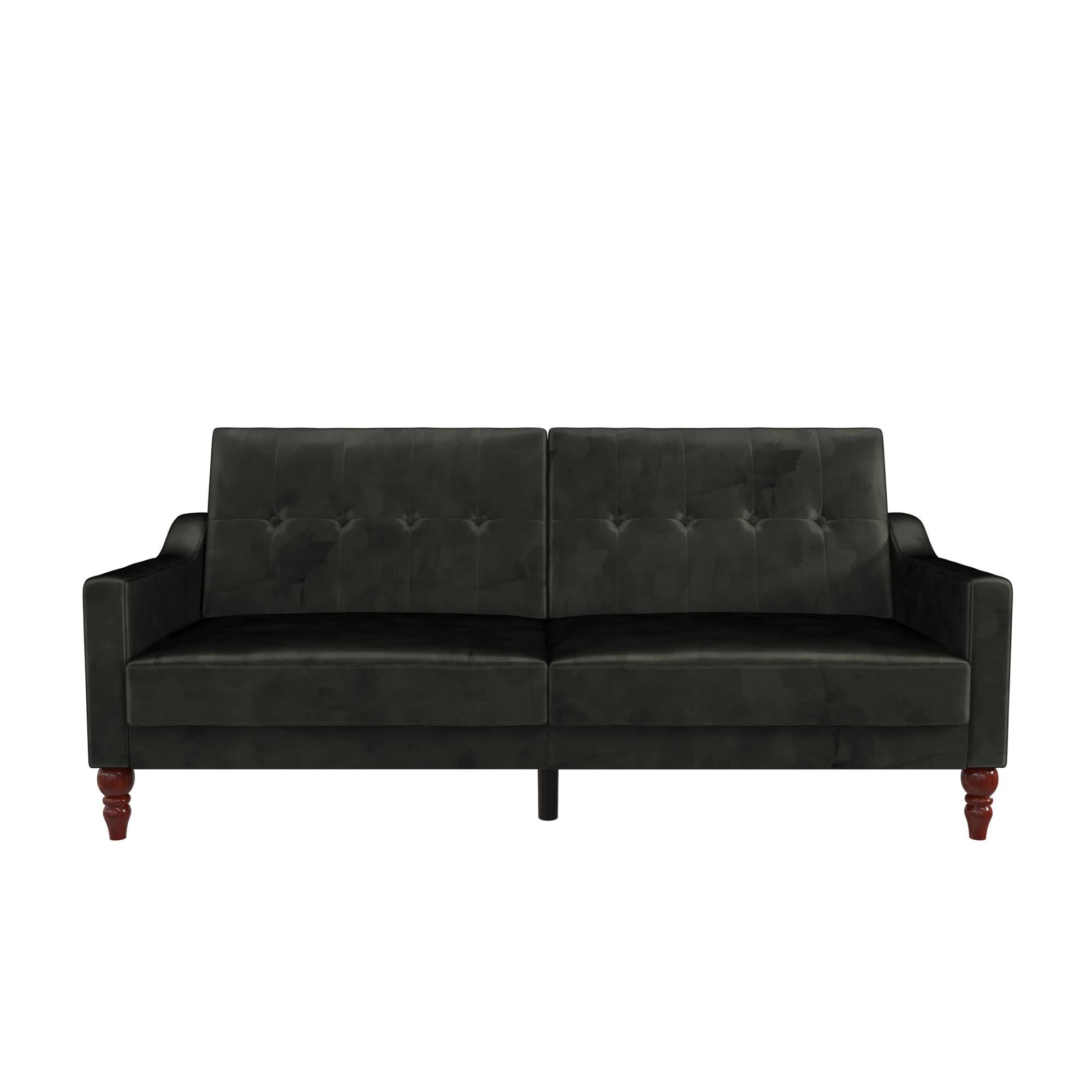 Novogratz Beatrice Coil Futon Convertible Sofa Bed Couch - Mustard E9732