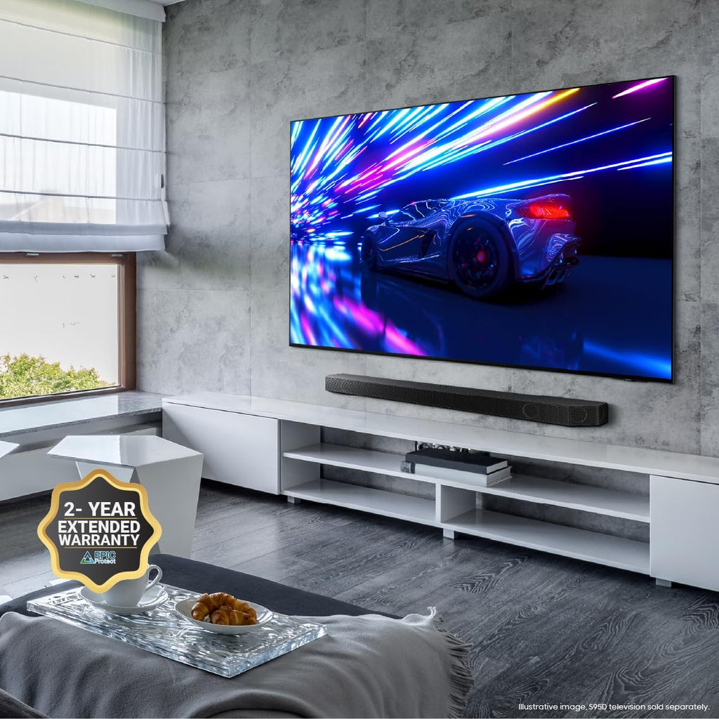 SAMSUNG Q990D 11.1.4ch Soundbar with Wireless Dolby Atmos, Rear Speaker Included J9245