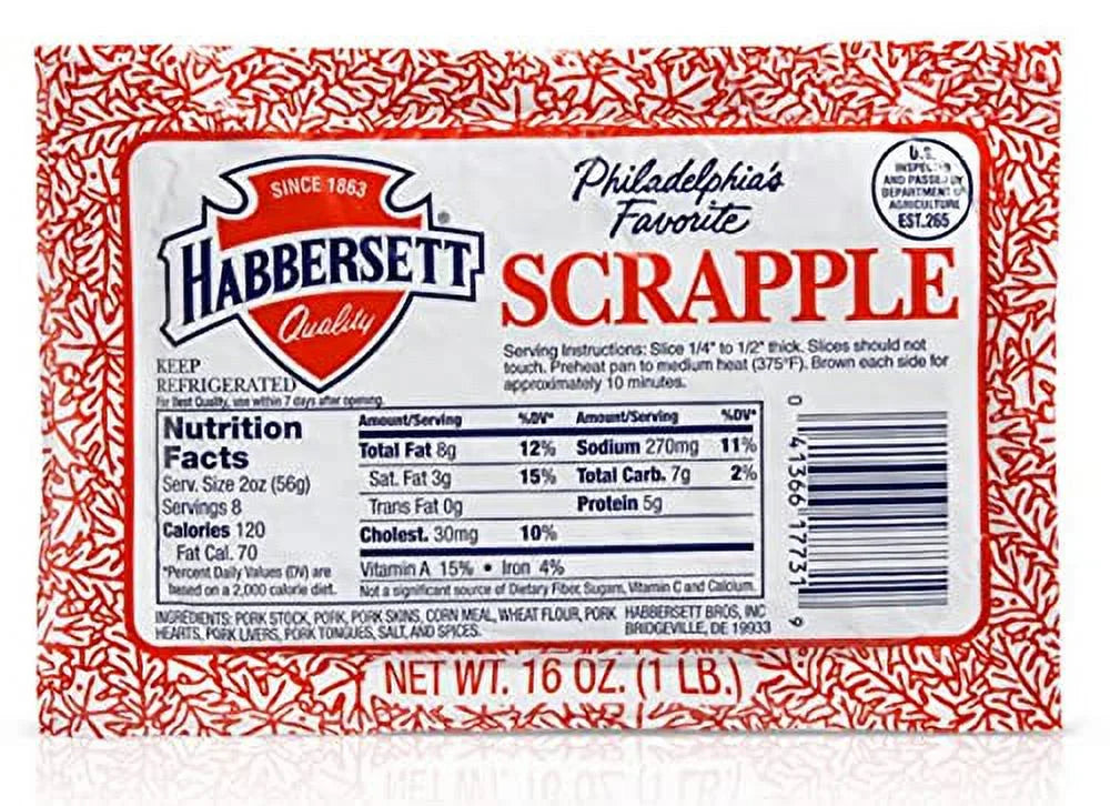 Philadelphia's Favorite Scrapple (4 Pound Package)