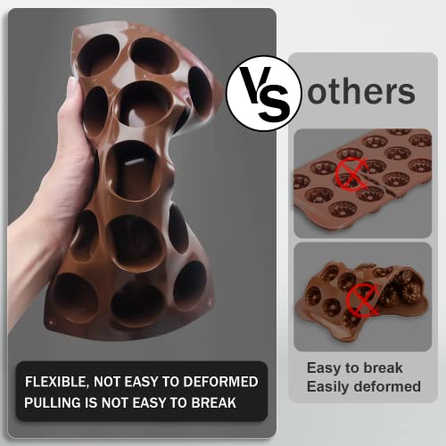 Silicone Mold for Baking, Half Sphere Chocolate Cake Jelly Mold (2 Packs) L40364