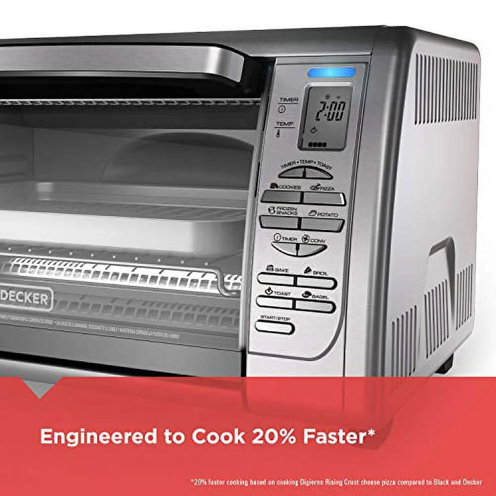 BLACK+DECKER 6-Slice Convection Toaster Oven with 120-Minute Timer Q2658