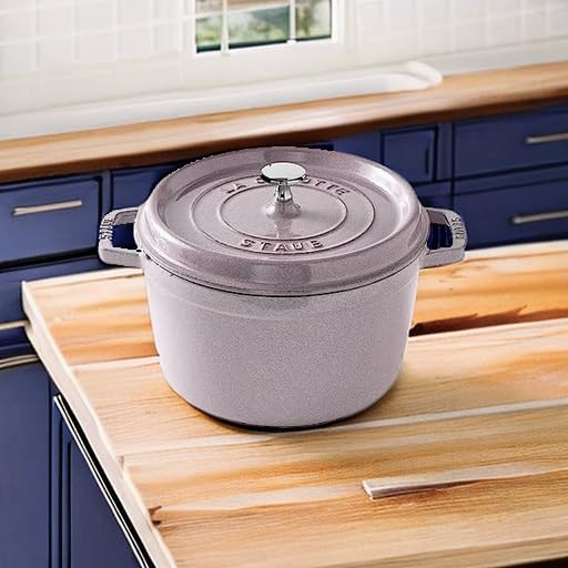 STAUB Cast Iron Dutch Oven 5.5-qt Round Cocotte, Black Matte P4487