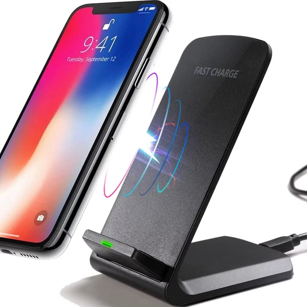 Wireless Charger for Samsung Galaxy S24/Ultra/Plus Phone - 10W Fast Stand Detachable 2-Coils Charging Pad Slim for Galaxy S24/Ultra/Plus