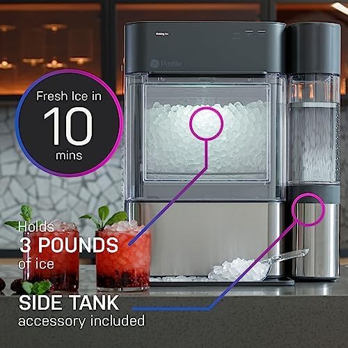 GE Profile Opal 2.0 XL Countertop Nugget Ice Maker with 1 Gallon Tank, Stainless Steel A2624