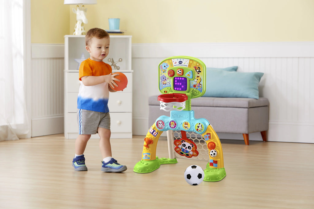 VTech Count & Win Sports Center Basketball and Soccer Toy for Toddlers X682