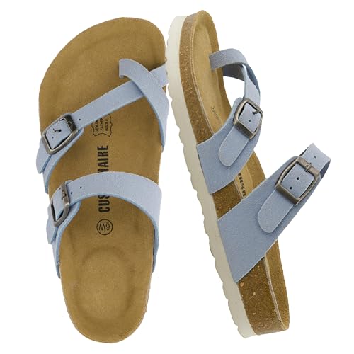 CUSHIONAIRE Women's Luna Cork Footbed Sandal I795
