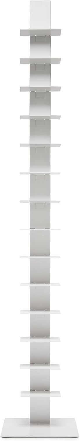 Sapiens Original Bookcase Sintesi H.79,6 inches (14 Shelves) White