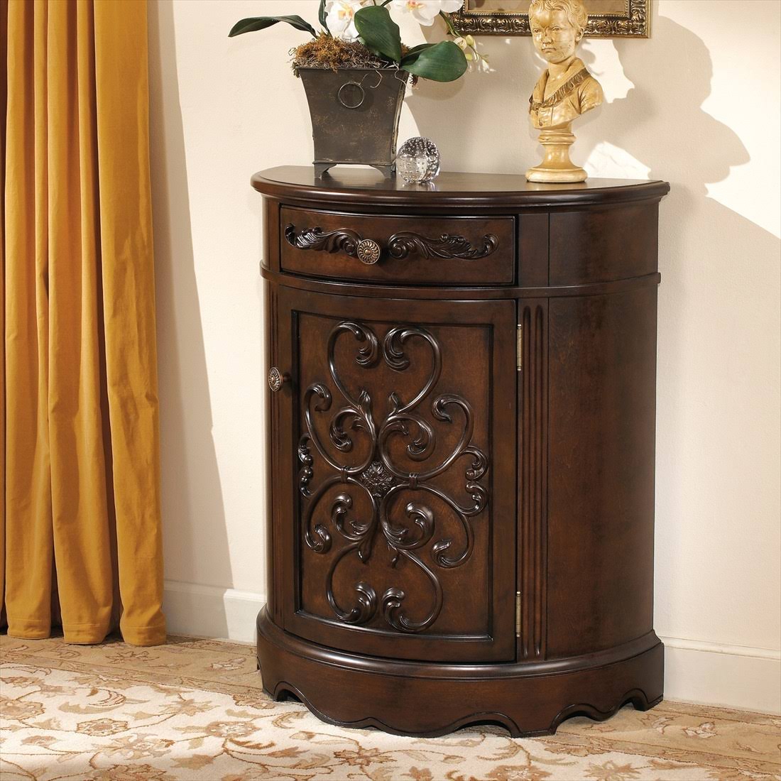 Ashley Norcastle Dark Brown Accent Cabinet T4930