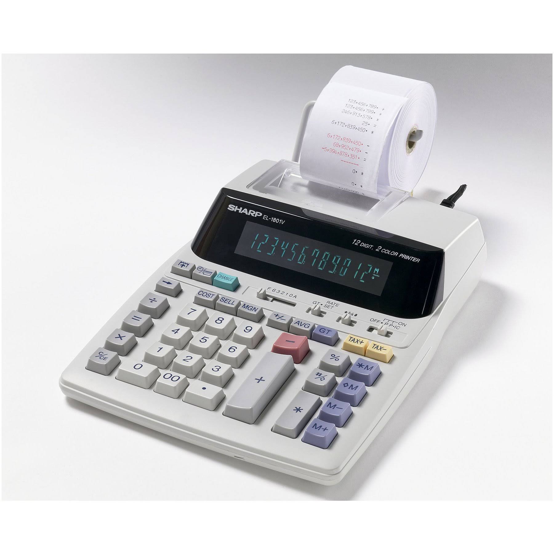 Sharp EL-1801V 12 Digit Printing Calculator D4881
