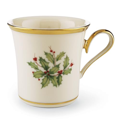 Lenox 18 Oz Stoneware Holiday Cocoa Mug, Red/Green D279