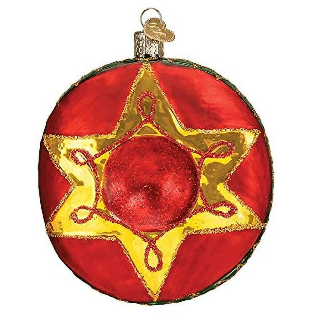 Old World Christmas Glass Blown Ornament Sombrero with Gift Box A8685