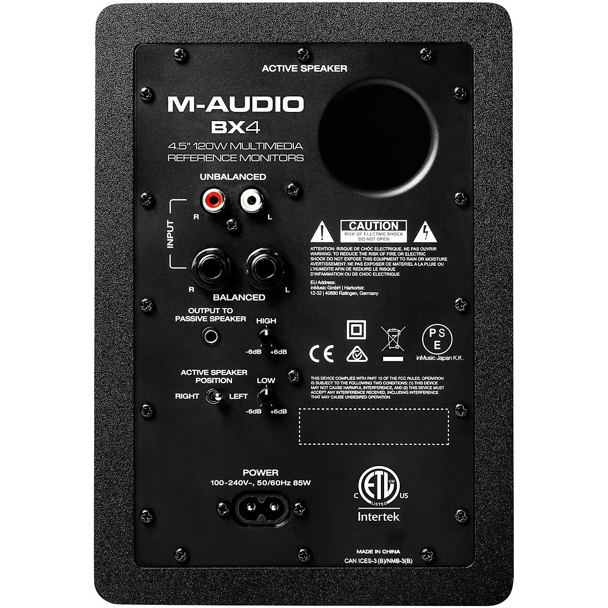 M-Audio BX4 Powered Reference Studio Monitors U270