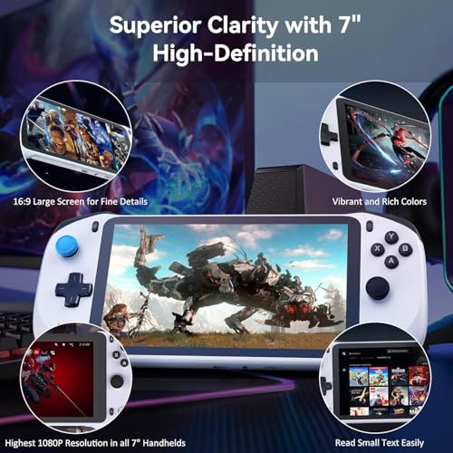 OnePro Cloud Handheld Portable Gaming Console for Xbox, GeForce NOW, PlayStation, PC - 7" 1080P Touchscreen, 64G U939025