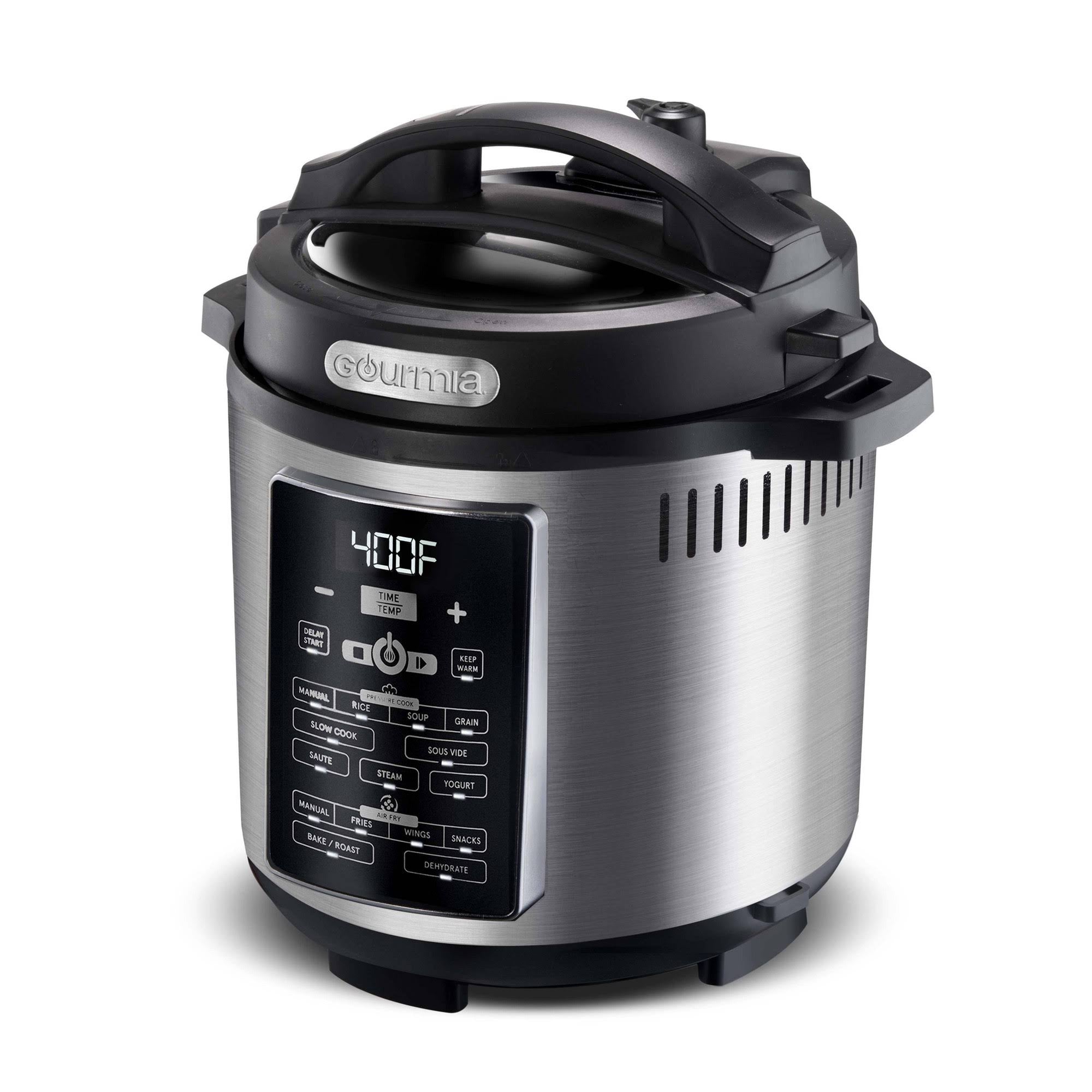 Gourmia One-Lid Pressure Cooker Air Fryer G1918