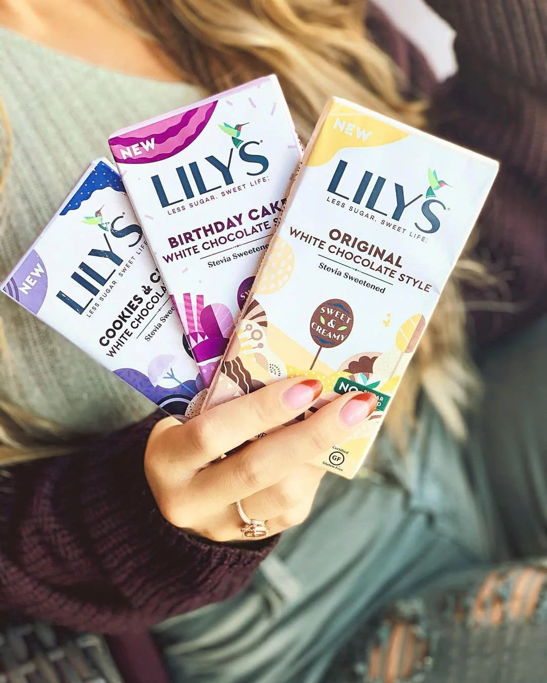 Lily's Sweets Birthday Cake White Chocolate Style Bar, Keto Friendly, Gluten-Free, 4pc S452545