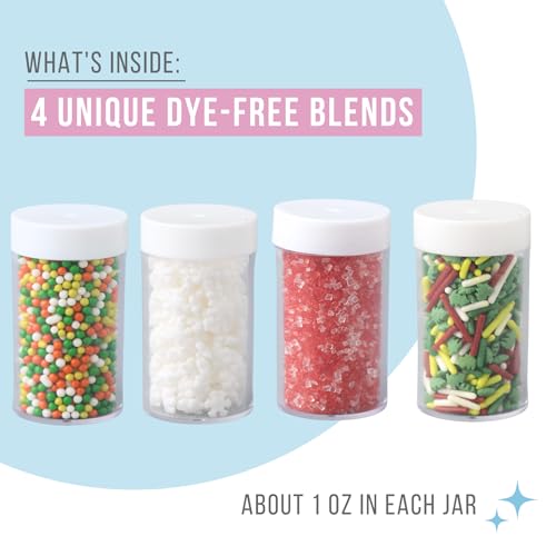 Sweets Indeed Christmas Sprinkles Mix 10.9 oz Holiday Blend O12924