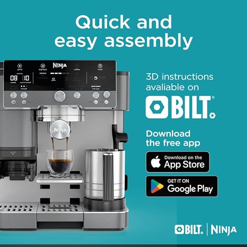 Ninja Luxe Café Premier Series Espresso Machine and Drip Coffee Maker, Stainless Steel T553