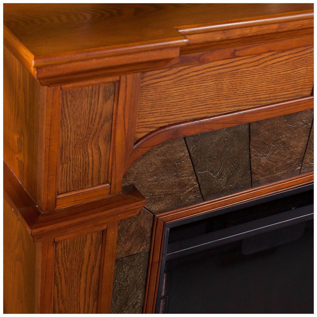 Southern Enterprises Cartwright Electric Fireplace Oak A923545