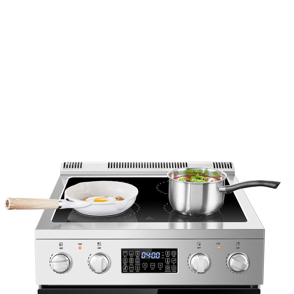 Lanbo 24 inch 2.9 Cu.ft Freestanding Electric Range with Air Fry and Convection Oven O961668