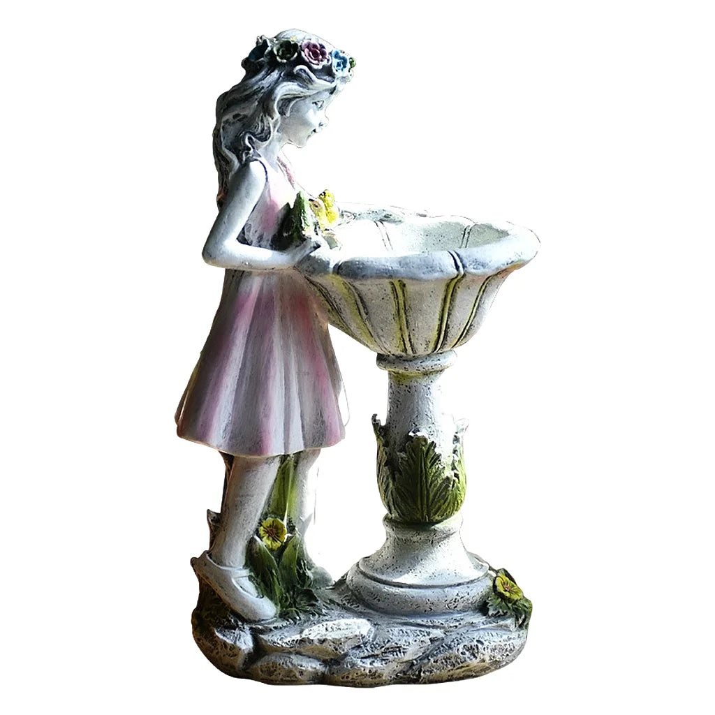 Large Resin Garden Statue LED Light Outdoor Decor C56407