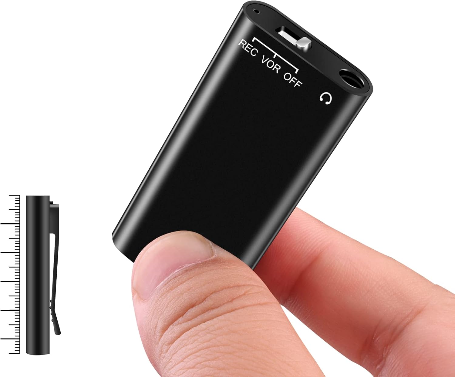 Hfuear Mini Voice Recorder 16GB Magnetic Voice Activated Recorder, Pack of 2 B544
