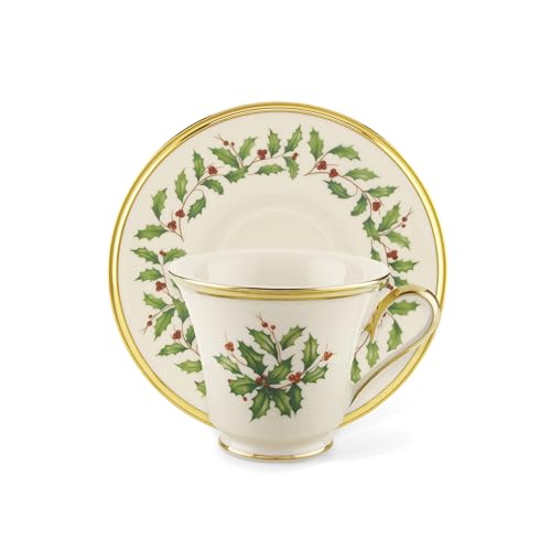 Lenox 18 Oz Stoneware Holiday Cocoa Mug, Red/Green D279
