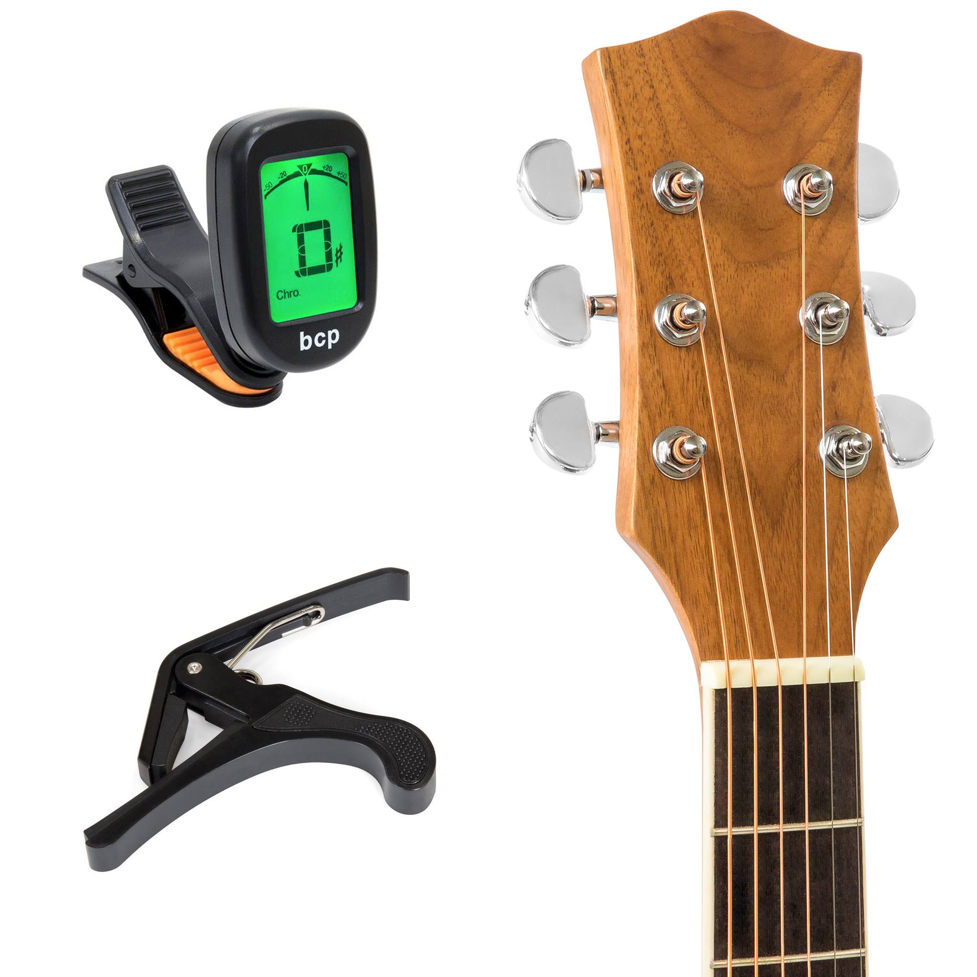 Best Choice Products 41in Acoustic Electric Cutaway Guitar Set with Accessories O323