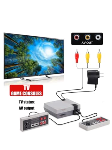 Retro Game Console with 620 Built-in Games, 2 Controllers H262443