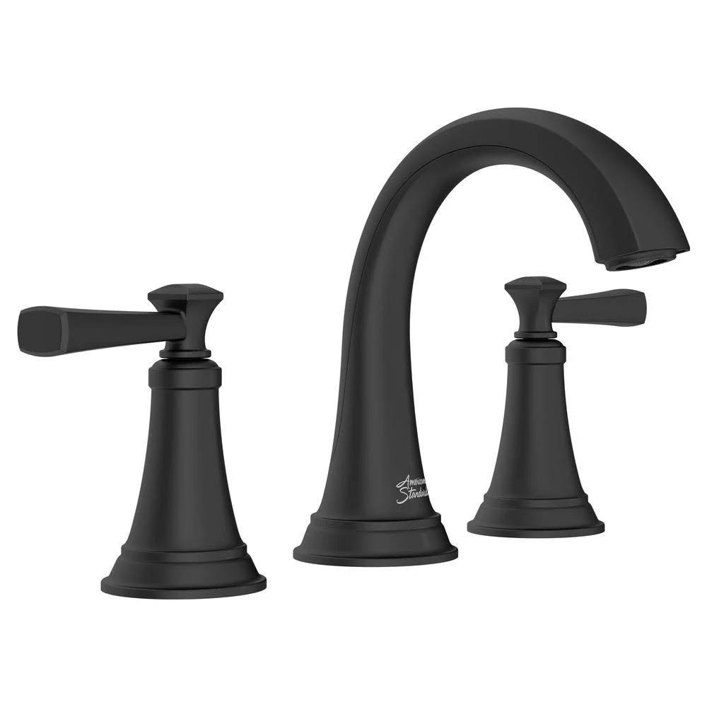 American Standard Rumson 8 in Widespread 2-Handle Bathroom Faucet in Matte Black
