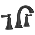 American Standard Rumson 8 in Widespread 2-Handle Bathroom Faucet in Matte Black