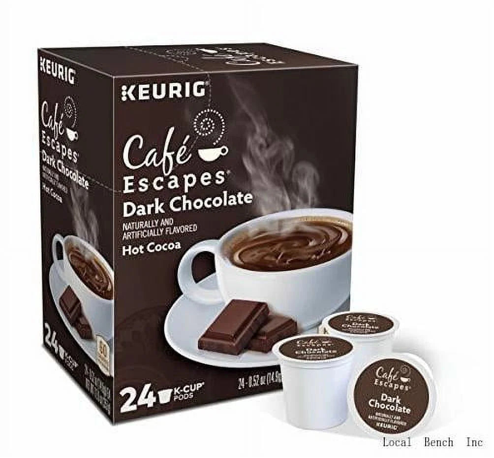 Cafe Escapes Dark Chocolate Hot Cocoa K-Cup Pods, 48 Count S54141