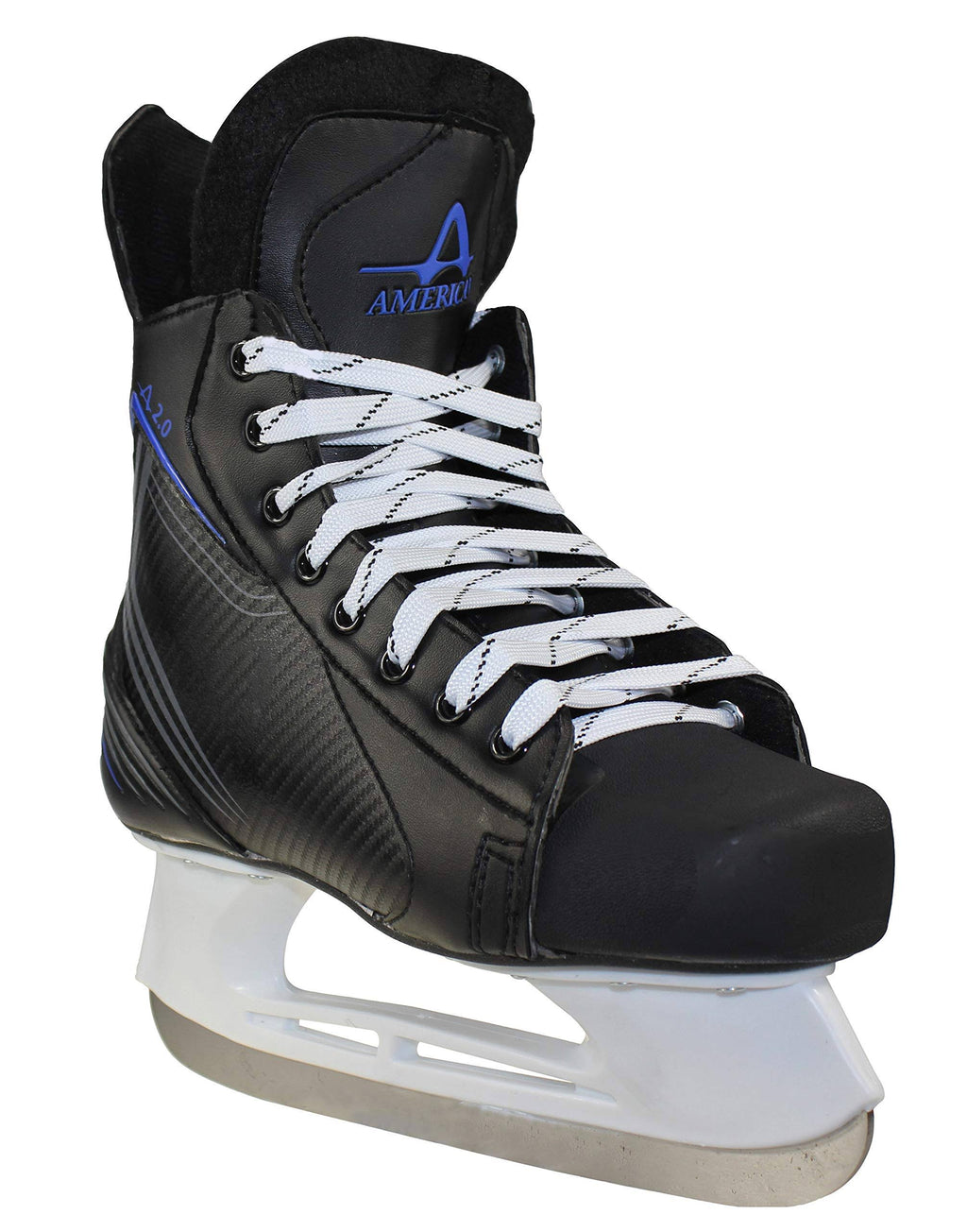 American Ice Force 2.0 Hockey Skate, 8, Black