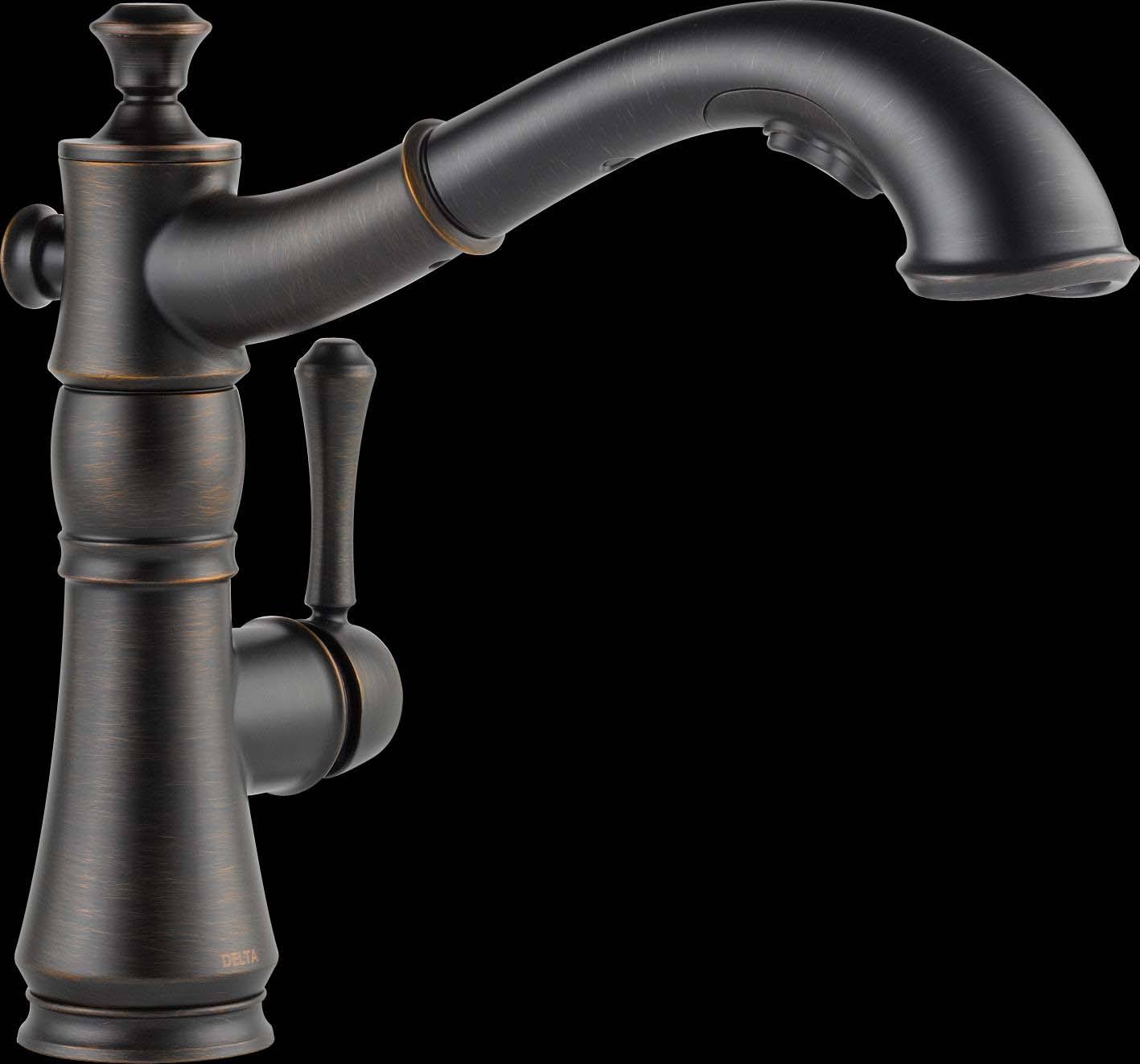 Delta 4197-RB-DST Cassidy Single Handle Pull-Out Kitchen Faucet, Venetian Bronze P279