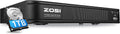ZOSI H.265+ 5MP Lite 8 Channel CCTV DVR Recorder with Hard Drive 1TB, Remote Access, Motion Alert Push, Hybrid Capability 4-in-1(Analog/AHD/TVI/CVI) Full 1080p HD Surveillance DVR for Security Camera