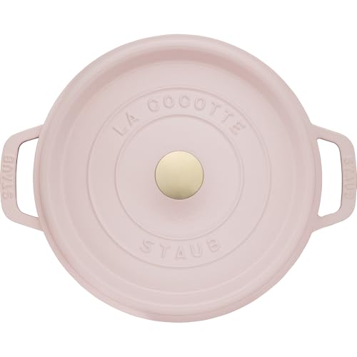 STAUB Cast Iron Dutch Oven 5.5-qt Round Cocotte, Black Matte P4487