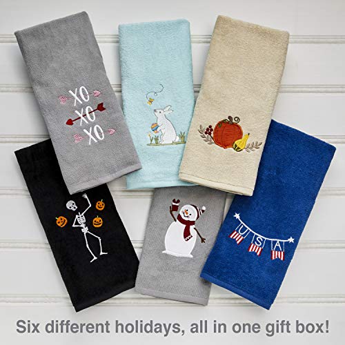 SKL Home by Saturday Knight Ltd. Holidays 6pc Hand Towel Gift Set P13231