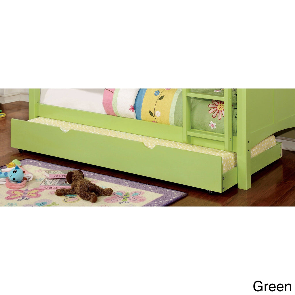 Furniture of America Pice Modern Twin Solid Wood Pull-Out Trundle, Gray L4526